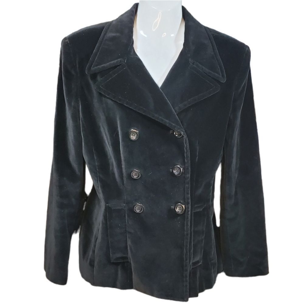 BANANA REPUBLIC black velvet blazer 4